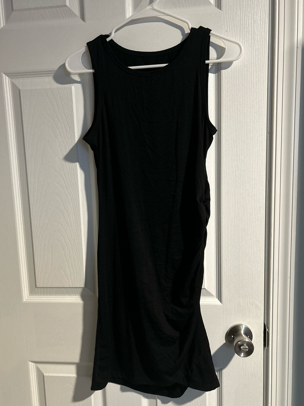 Black Asymmetrical Sleeveless Dress